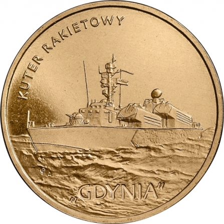 Coin reverse 2 pln Gdynia Missile Boat