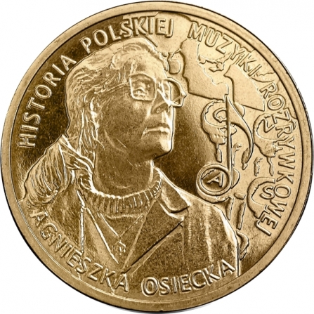 Coin reverse 2 pln Agnieszka Osiecka