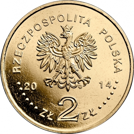 Coin obverse 2 pln Canonisation of John Paul II, 27 IV 2014