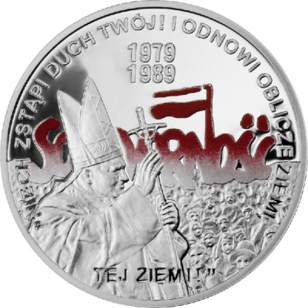 Rewers monety 10 zł Wybory 4 czerwca 1989 r.