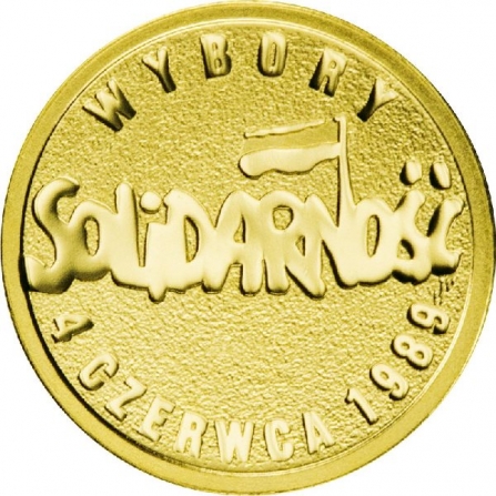 Rewers monety 25 zł Wybory 4 czerwca 1989 r.