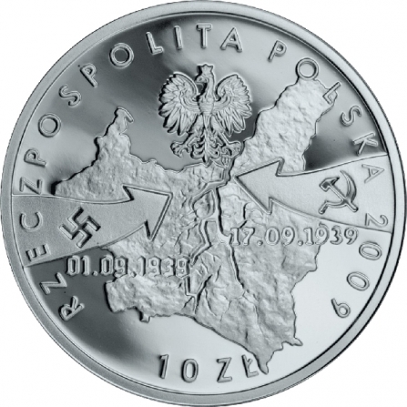 Coin obverse 10 pln September 1939 - Wieluń