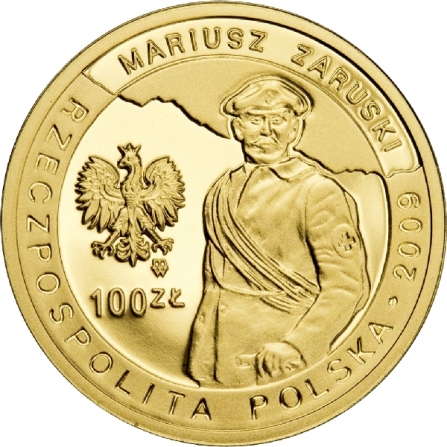 Coin obverse 100 pln 100th anniversary of the establishment of the Tatra Mountain Voluntary Rescue Service