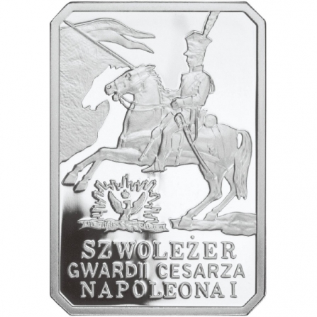 Rewers monety 10 zł Szwoleżer Gwardii Cesarza Napoleona I
