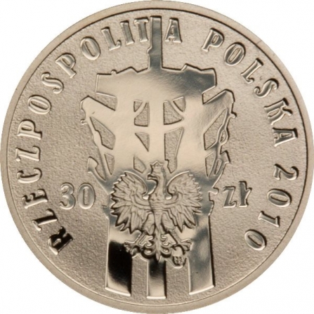 Coin obverse 30 pln Polish August of 1980