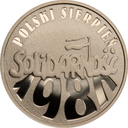 Rewers monety 30 zł Polski sierpień 1980