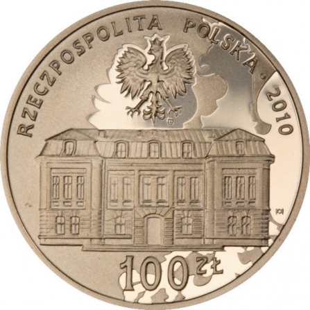 Coin obverse 100 pln 25th Anniversary of the Establishing of the Constitutional Tribunal Activity