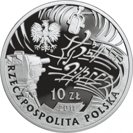 Coin obverse 10 pln Jeremi Przybora, Jerzy Wasowski
