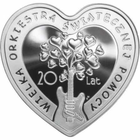 Coin reverse 10 pln 20 Years of The Great Orchestra of Christmas Charity