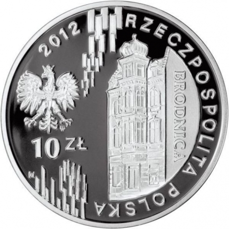 Awers monety10 zł 150-lecie bankowości spółdzielczej w Polsce