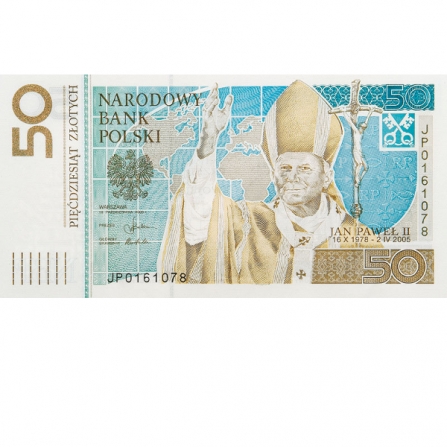 Front 50 pln Pope John Paul II