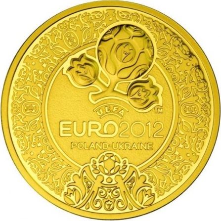 Rewers monety 500 zł Mistrzostwa Europy w Piłce Nożnej UEFA 2012