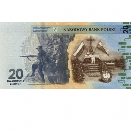 Back 20 pln 80th Anniversary of the outbreak of the Warsaw Uprising