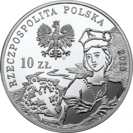 Coin obverse 10 pln 150th Anniversary of the January 1863 Uprising