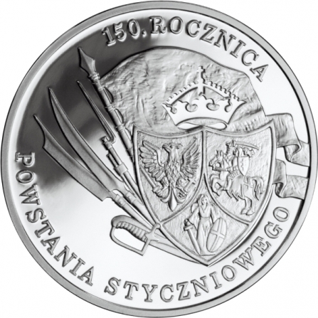 Coin reverse 10 pln 150th Anniversary of the January 1863 Uprising