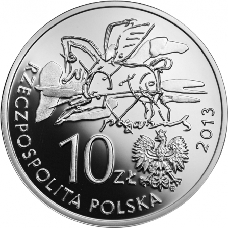 Coin obverse 10 pln Cyprian Norwid