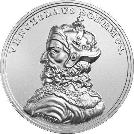 Rewers monety 50 zł Wacław II Czeski