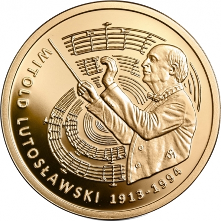 Rewers monety 200 zł Witold Lutosławski