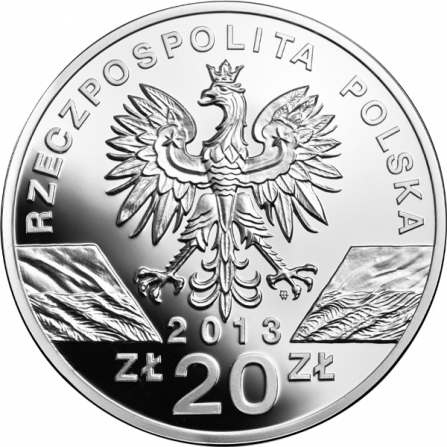 Coin obverse 20 pln Wisent (Bison bonasus)