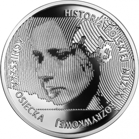 Coin reverse 10 pln Agnieszka Osiecka