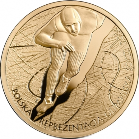 Coin reverse 200 pln Polish Olympic Team Sochi 2014