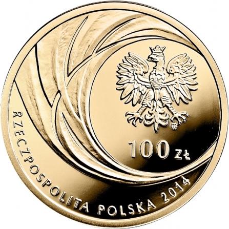 Coin obverse 100 pln Canonisation of John Paul II, 27 IV 2014