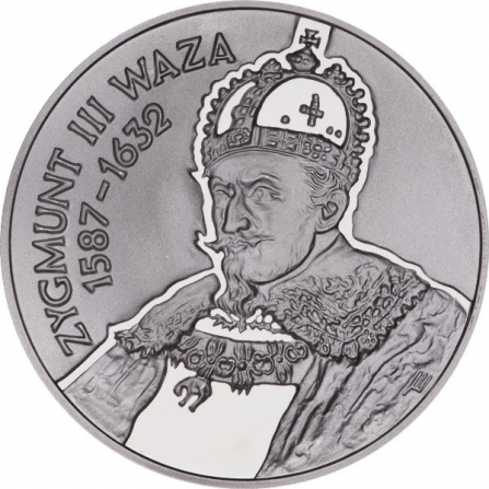 Rewers monety 10 zł Zygmunt III Waza (1587-1632), popiersie