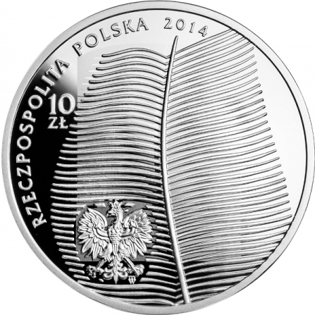 Coin obverse 10 pln 150th anniversary of the birth of Stefan Żeromski