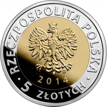 Coin obverse 5 pln The Royal Castle in Warsaw