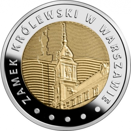 Rewers monety 5 zł Zamek Królewski w Warszawie