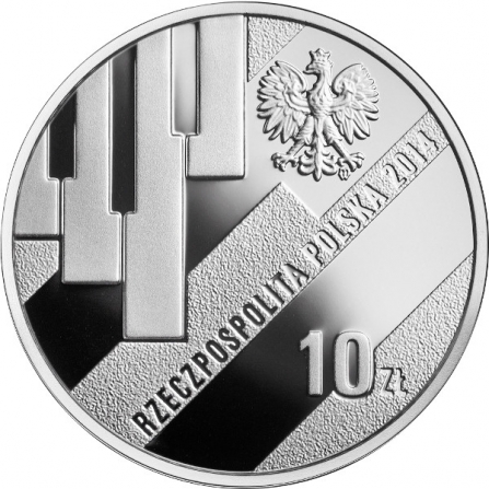 Coin obverse 10 pln Grzegorz Ciechowski