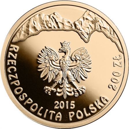 Coin obverse 200 pln 150th Anniversary of the Birth of Kazimierz Przerwa-Tetmajer