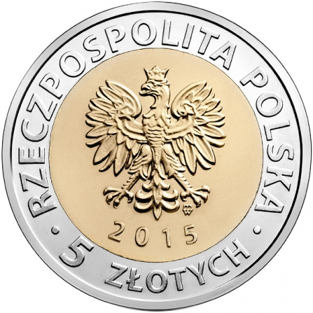 Coin obverse 5 pln Bydgoszcz Canal