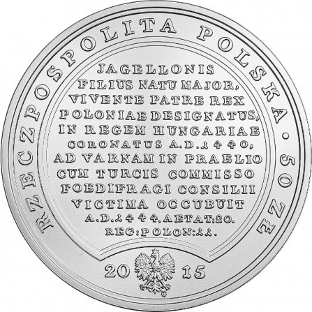 Coin obverse 50 pln Ladislas of Varna