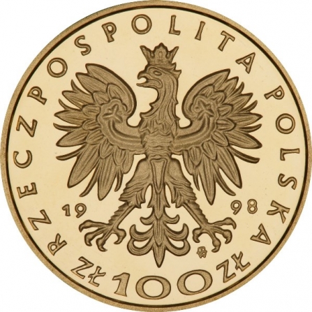 Awers monety100 zł Zygmunt III Waza (1587-1632)