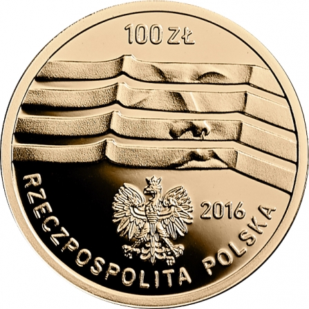 Awers monety100 zł Wrocław – Europejska Stolica Kultury