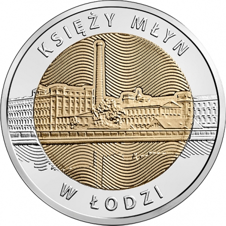 Coin reverse 5 pln Księży Młyn in Łódź