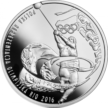 Rewers monety 10 zł Polska Reprezentacja Olimpijska Rio de Janeiro 2016