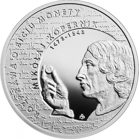 Rewers monety 10 zł Mikołaj Kopernik