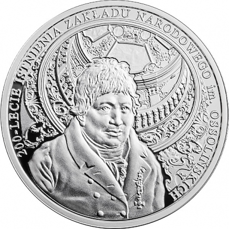 Coin reverse 10 pln 200th Anniversary of the Ossoliński National Institute