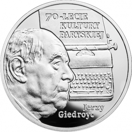 Rewers monety 10 zł 70-lecie Kultury Paryskiej