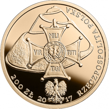 Awers monety200 zł 200. rocznica śmierci Tadeusza Kościuszki