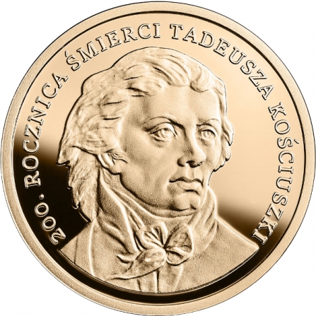 Rewers monety 200 zł 200. rocznica śmierci Tadeusza Kościuszki