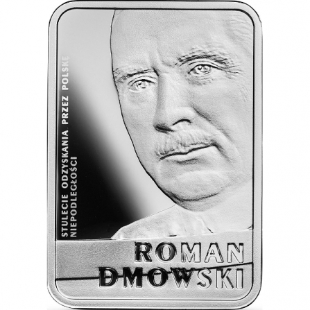 Rewers monety 10 zł Roman Dmowski