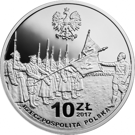 Coin obverse 10 pln 100th Anniversary of the Polish National Committee
