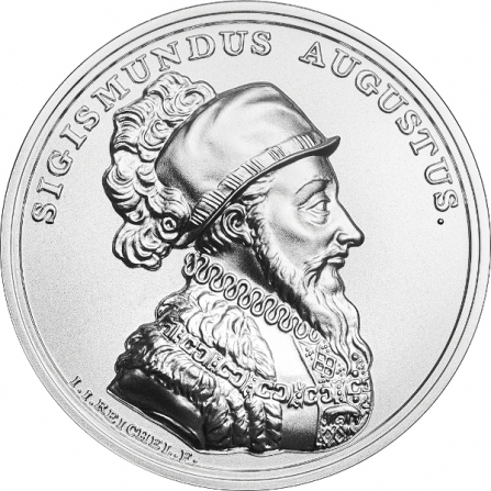 Rewers monety 50 zł Zygmunt II August