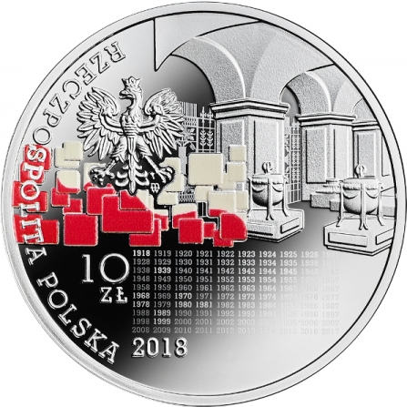 Coin obverse 10 pln We Poles, proud and free 1918-2018