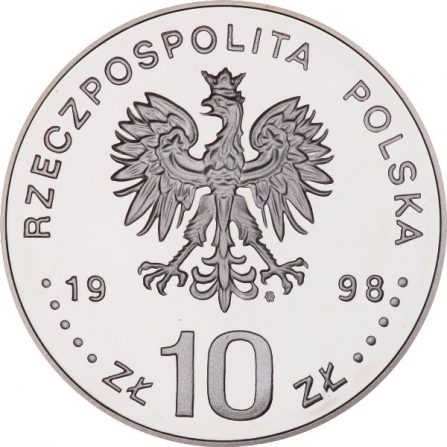 Coin obverse 10 pln 50th anniversary of the Universal Declaration of Human Rights