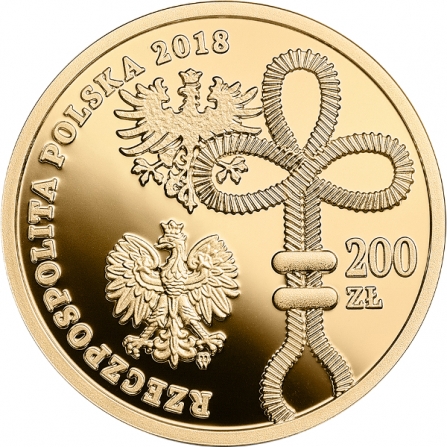 Awers monety200 zł 100. rocznica wybuchu Powstania Wielkopolskiego