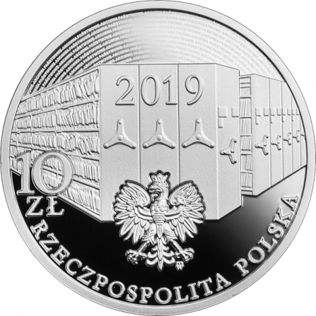 Coin obverse 10 pln 100th Anniversary of the Signing of the State Archives Decree